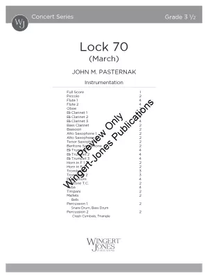 Lock 70 - Pasternak - Concert Band (March) - Gr. 3.5