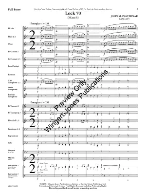 Lock 70 - Pasternak - Concert Band (March) - Gr. 3.5