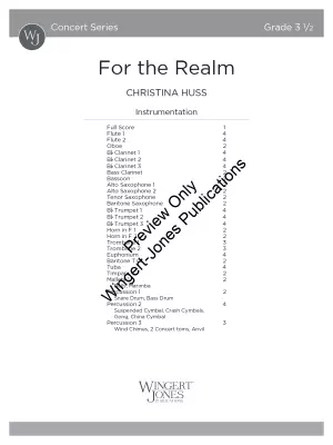 For the Realm - Huss - Concert Band - 3.5