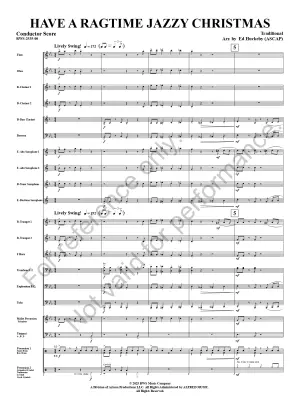Have A Ragtime Jazzy Christmas - Huckeby - Concert Band - Gr. 2.5