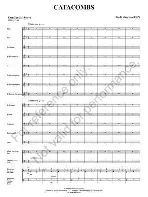Catacombs - Massey - Concert Band - Gr. 1.5