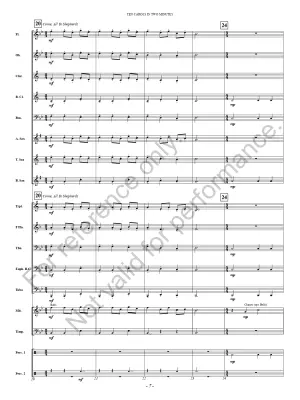 Ten Carols In Two Minutes - Loest - Concert Band - Gr. 1