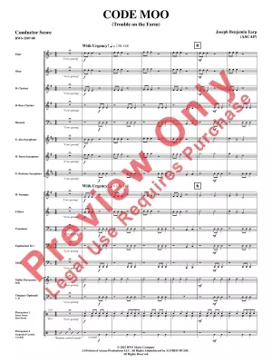 Code Moo: Trouble on the Farm - Earp - Concert Band - Gr. 0.5