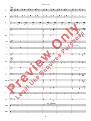 Jupiter Fanfare - Rogers - Concert Band - Gr. 0.5