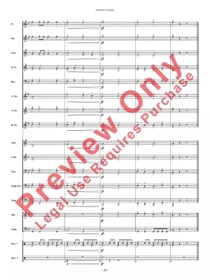 Jupiter Fanfare - Rogers - Concert Band - Gr. 0.5