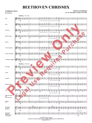 Beethoven Chrismix - Beethoven/Carlin - Concert Band - Gr. 1