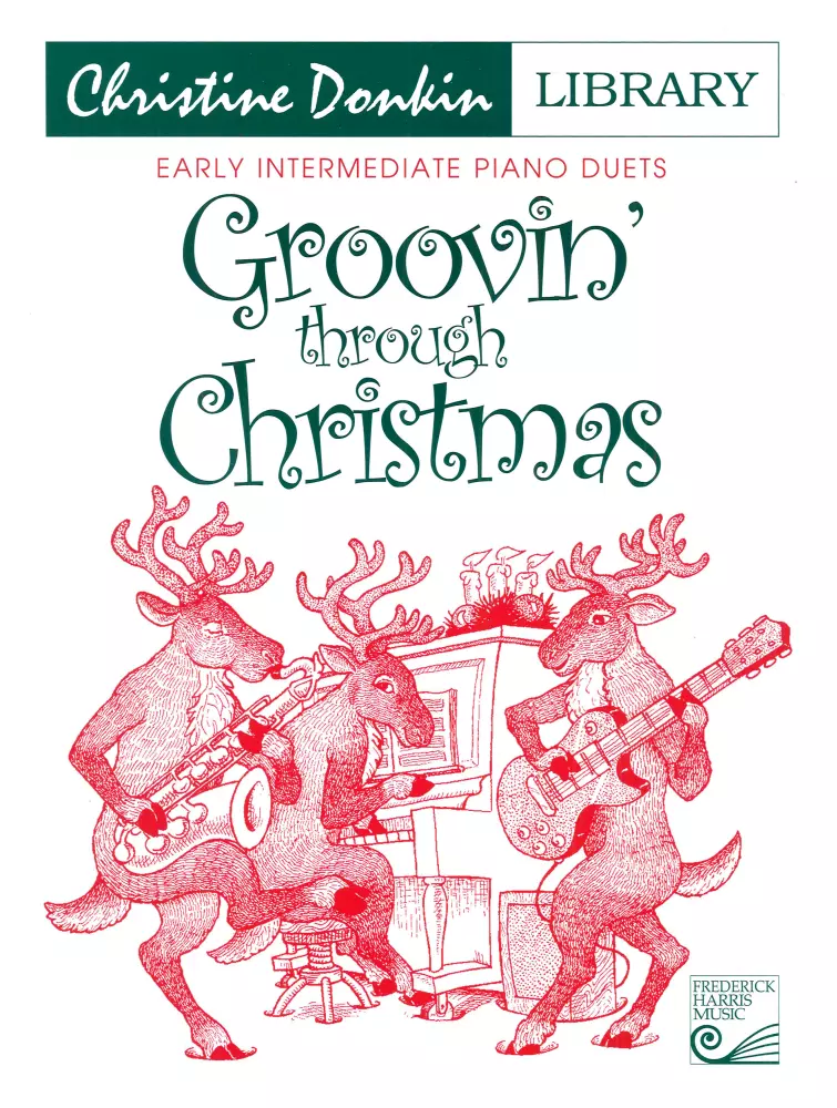 Groovin\' Through Christmas - Donkin - Early Intermediate Piano Duets - Book
