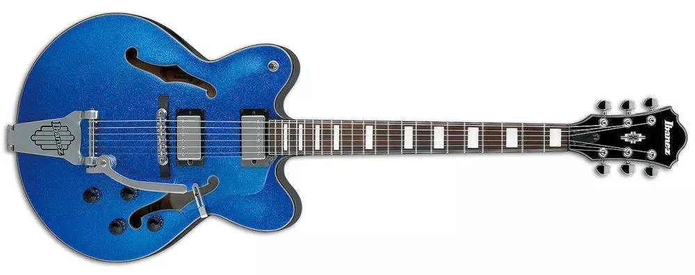 Artcore Hollow Body Guitar - Blue Sparkle