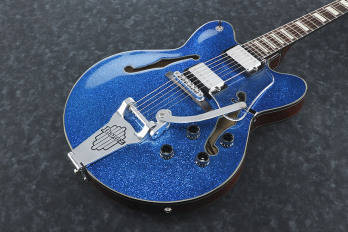 Artcore Hollow Body Guitar - Blue Sparkle