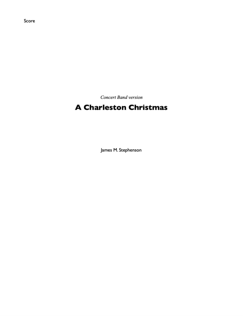 A Charleston Christmas -Stephenson - Concert Band - Gr. 2.5