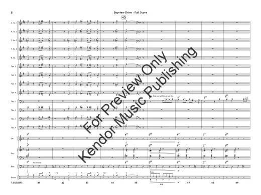 Bayview Drive – Yasinitsky – Ensemble jazz – Niveau 2