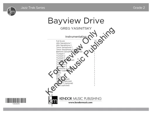 Bayview Drive – Yasinitsky – Ensemble jazz – Niveau 2