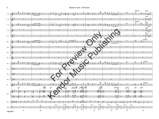 Blues for Gum - Tomaro - Jazz Ensemble - Gr. 3