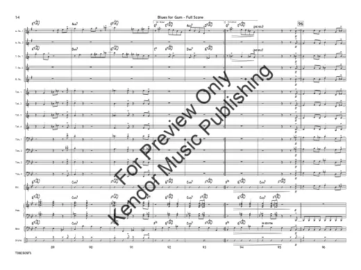 Blues for Gum - Tomaro - Jazz Ensemble - Gr. 3