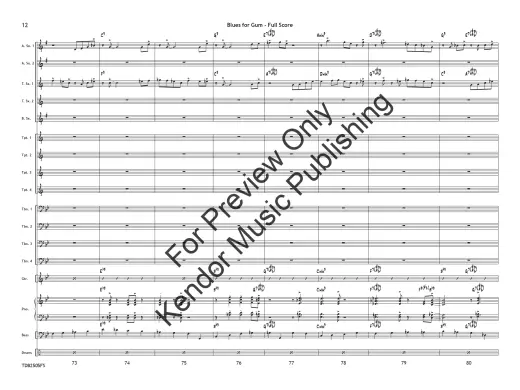 Blues for Gum - Tomaro - Jazz Ensemble - Gr. 3