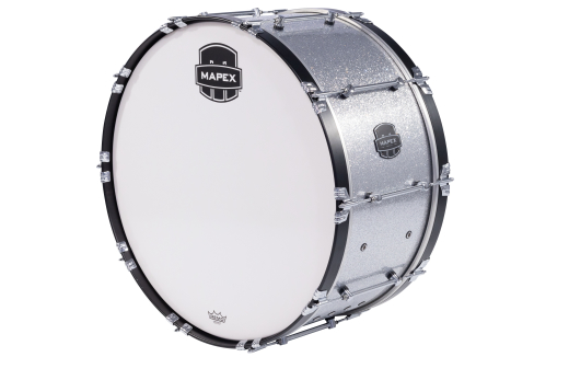Mapex Marching - Quantum Mark II Series 30x14 Marching Bass Drum - Crystal Sparkle