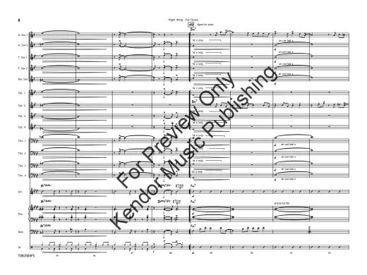 Night Wing - Zvacek - Jazz Ensemble - Gr. 3