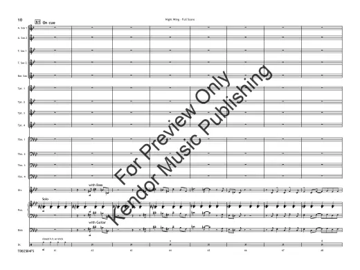 Night Wing - Zvacek - Jazz Ensemble - Gr. 3
