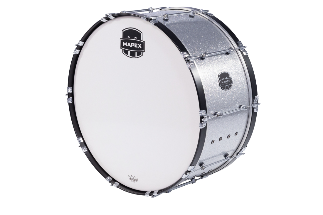 Quantum Mark II Series 32x14\'\' Marching Bass Drum - Crystal Sparkle