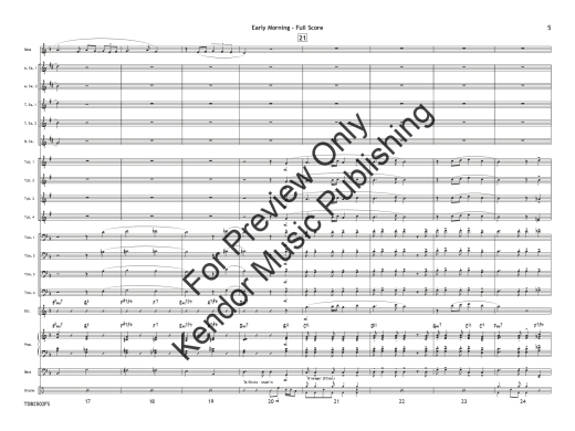 Early Morning - Beach - Jazz Ensemble/Solo Feature Alto Sax/Tenor Sax/Trumpet - Gr. 3