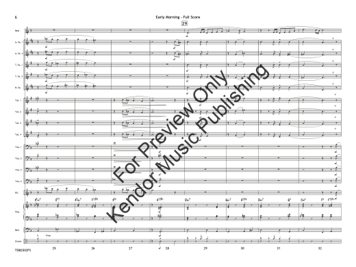 Early Morning - Beach - Jazz Ensemble/Solo Feature Alto Sax/Tenor Sax/Trumpet - Gr. 3