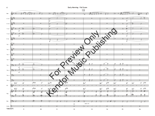 Early Morning - Beach - Jazz Ensemble/Solo Feature Alto Sax/Tenor Sax/Trumpet - Gr. 3