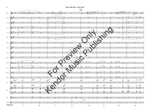 Early Morning - Beach - Jazz Ensemble/Solo Feature Alto Sax/Tenor Sax/Trumpet - Gr. 3