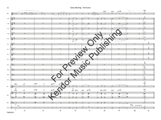 Early Morning - Beach - Jazz Ensemble/Solo Feature Alto Sax/Tenor Sax/Trumpet - Gr. 3