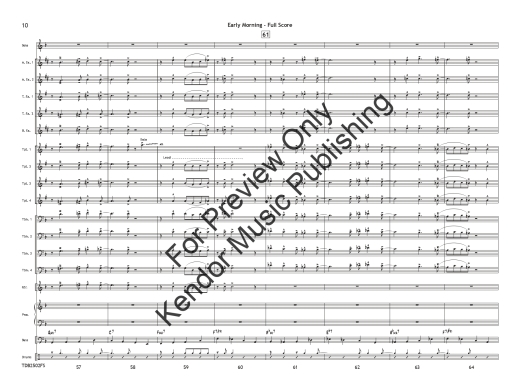 Early Morning - Beach - Jazz Ensemble/Solo Feature Alto Sax/Tenor Sax/Trumpet - Gr. 3