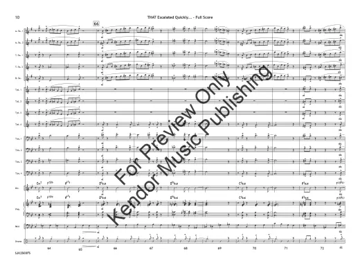 THAT Escalated Quickly... - Skeffington - Jazz Ensemble - Gr. 4