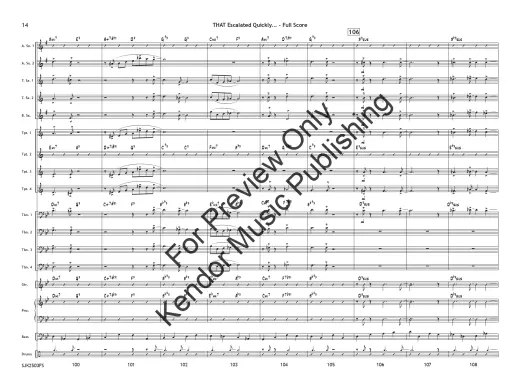 THAT Escalated Quickly... - Skeffington - Jazz Ensemble - Gr. 4
