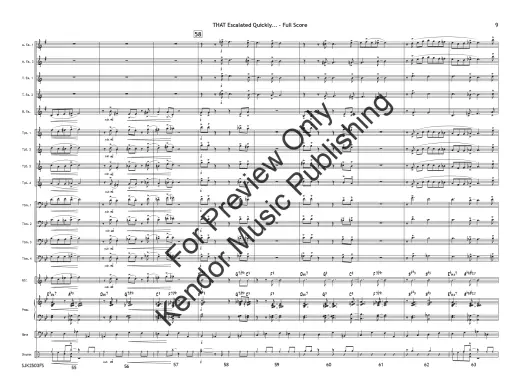 THAT Escalated Quickly... - Skeffington - Jazz Ensemble - Gr. 4