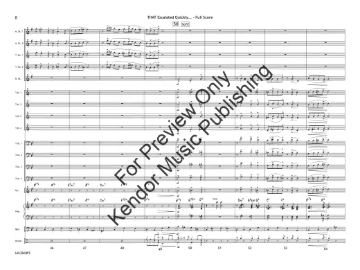 THAT Escalated Quickly... - Skeffington - Jazz Ensemble - Gr. 4