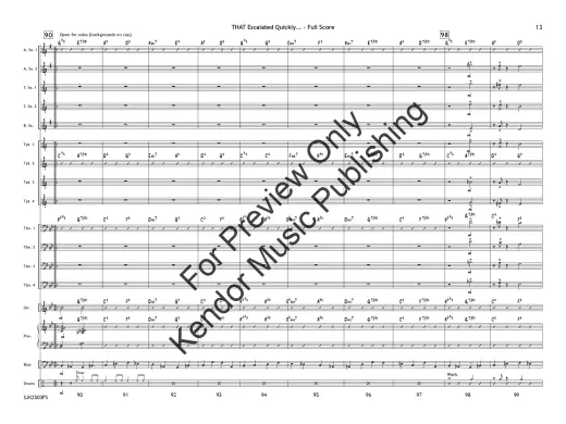 THAT Escalated Quickly... - Skeffington - Jazz Ensemble - Gr. 4