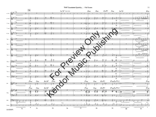 THAT Escalated Quickly... - Skeffington - Jazz Ensemble - Gr. 4