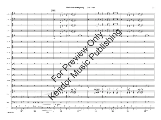 THAT Escalated Quickly... - Skeffington - Jazz Ensemble - Gr. 4