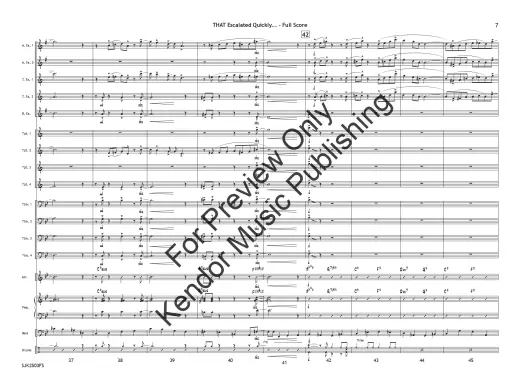 THAT Escalated Quickly... - Skeffington - Jazz Ensemble - Gr. 4