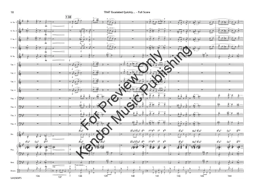 THAT Escalated Quickly... - Skeffington - Jazz Ensemble - Gr. 4