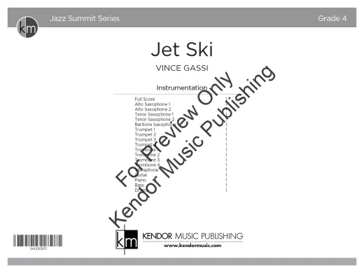 Jet Ski - Gassi - Jazz Ensemble - Gr. 4