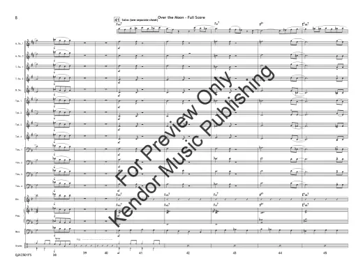Over the Moon - Lewis/Strommen - Jazz Ensemble - Gr. 1