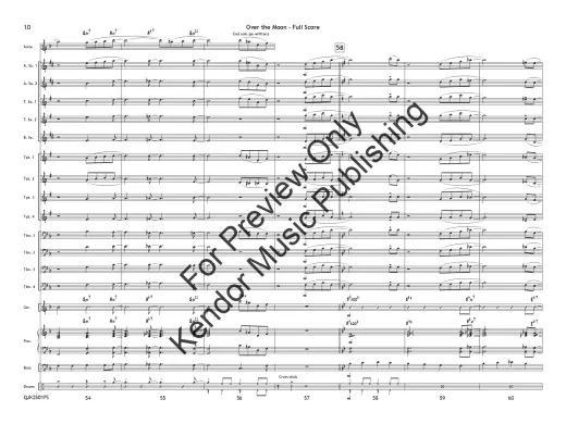 Over the Moon - Lewis/Strommen - Jazz Ensemble - Gr. 1