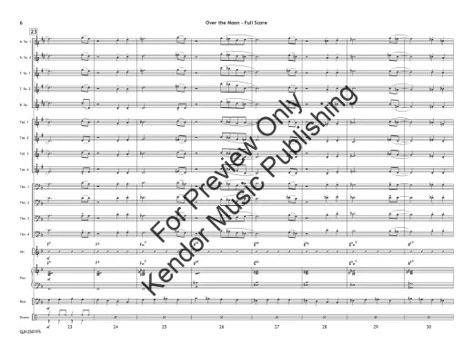 Over the Moon - Lewis/Strommen - Jazz Ensemble - Gr. 1