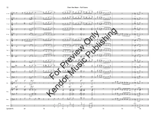 Over the Moon - Lewis/Strommen - Jazz Ensemble - Gr. 1