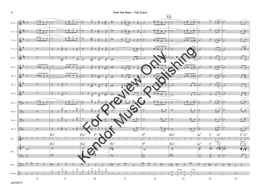 Over the Moon - Lewis/Strommen - Jazz Ensemble - Gr. 1