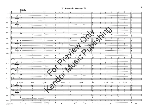 Sequential Warm-ups for Intermediate Jazz Ensemble - Blair - Jazz Ensemble - Gr. 3