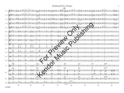 The Holly and the Ivy (Traditional English Carol) - Jarvis - Jazz Ensemble - Gr. 3