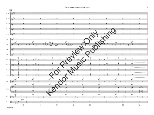 The Holly and the Ivy (Traditional English Carol) - Jarvis - Jazz Ensemble - Gr. 3