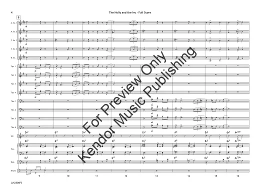 The Holly and the Ivy (Traditional English Carol) - Jarvis - Jazz Ensemble - Gr. 3
