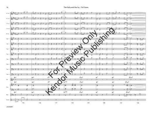 The Holly and the Ivy (Traditional English Carol) - Jarvis - Jazz Ensemble - Gr. 3