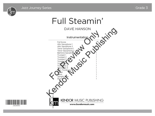 Full Steamin\' - Hanson - Jazz Ensemble - Gr. 3